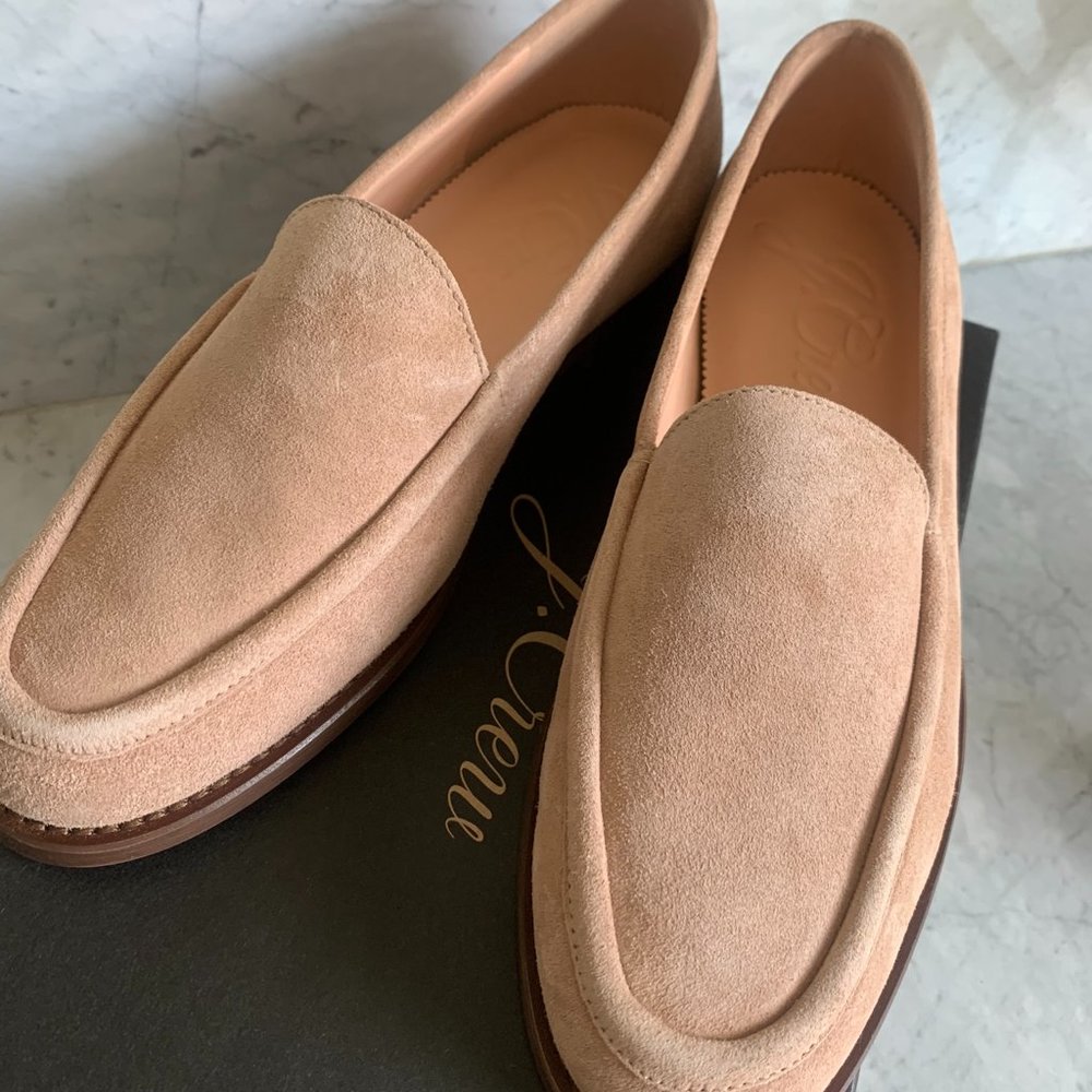 NWT J. Crew Winona suede loafer 8.5 luxury camel